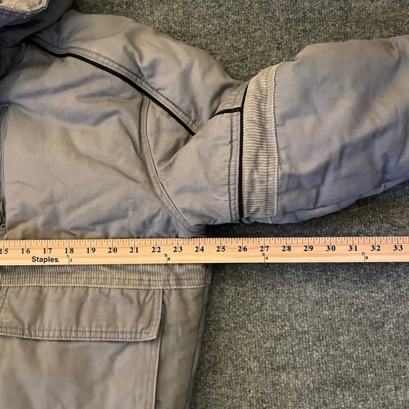 Pacific Trail Corduroy Bomber Jacket Gray Men's XL Outdoor Winter Barn Coat - Picture 7 of 10